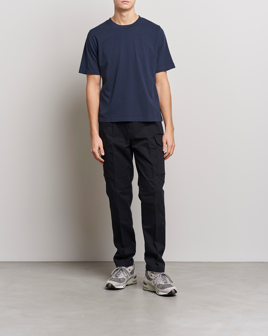 Herre | T-Shirts | Peak Performance | Original Logo Crew Neck T-Shirt Blue Shadow