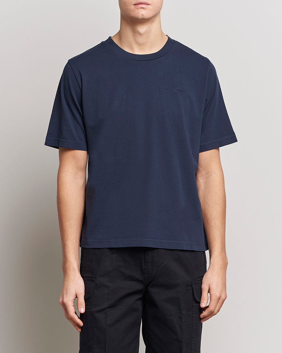Herre |  | Peak Performance | Original Logo Crew Neck T-Shirt Blue Shadow