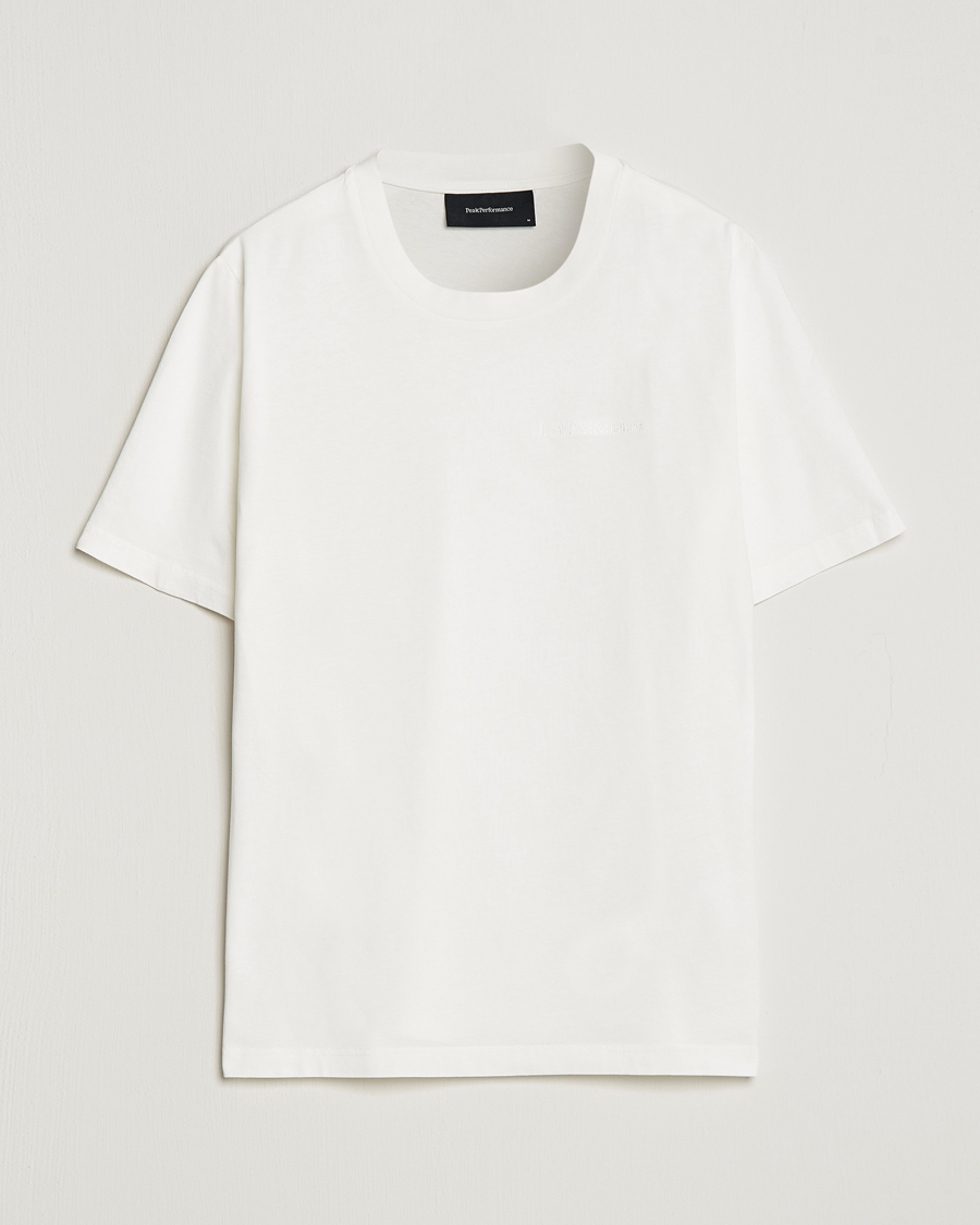 Herre | T-Shirts | Peak Performance | Original Logo Crew Neck T-Shirt Off White