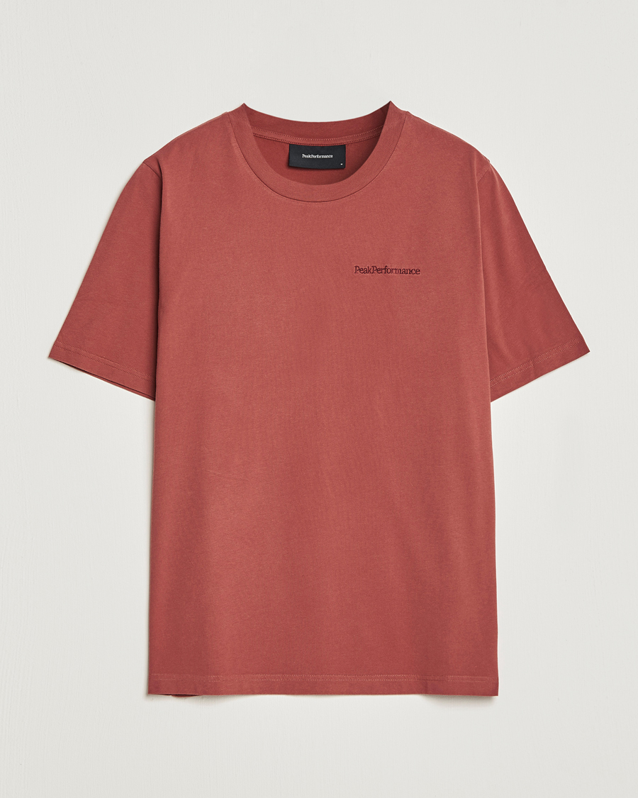 Herre | T-Shirts | Peak Performance | Original Small Logo Tee Classic Clay