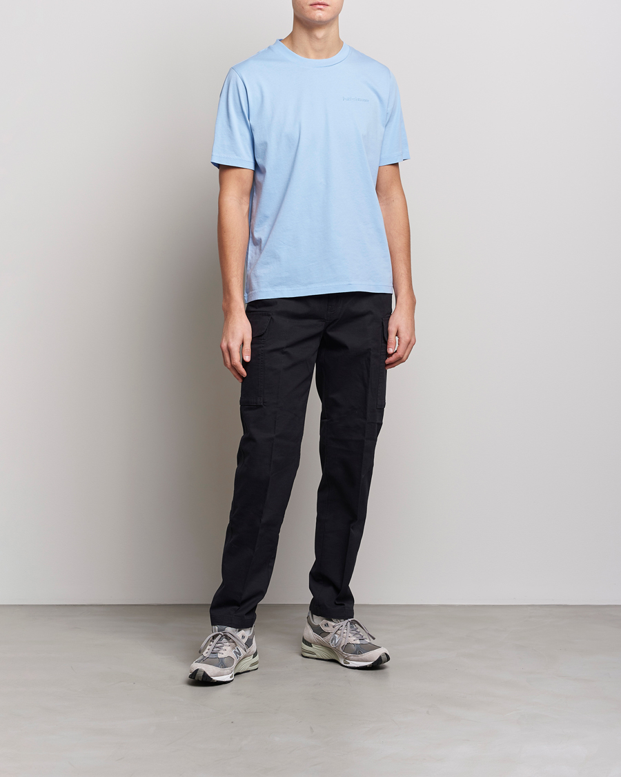 Herre | T-Shirts | Peak Performance | Original Small Logo Tee Amity Blue