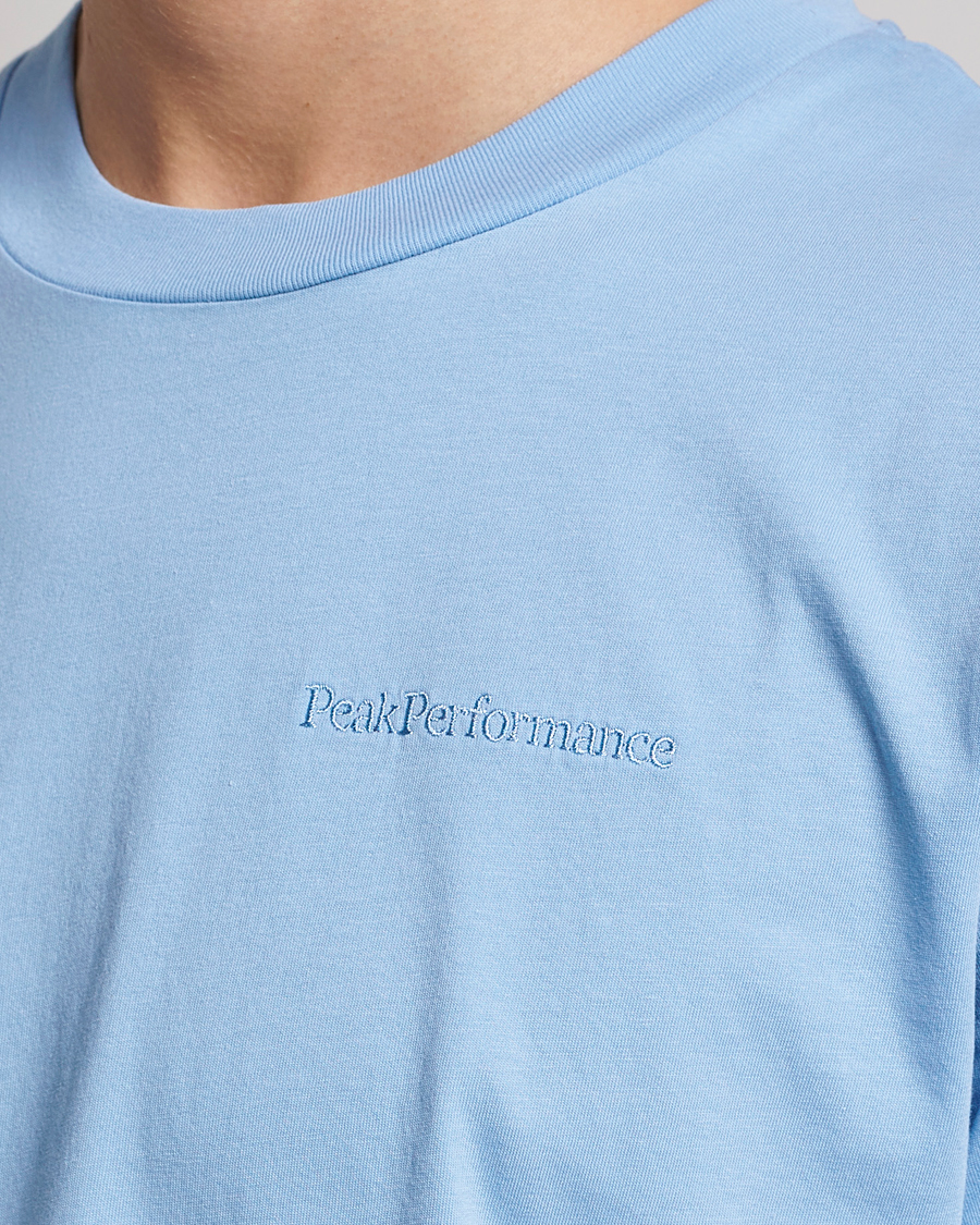 Herre | T-Shirts | Peak Performance | Original Small Logo Tee Amity Blue