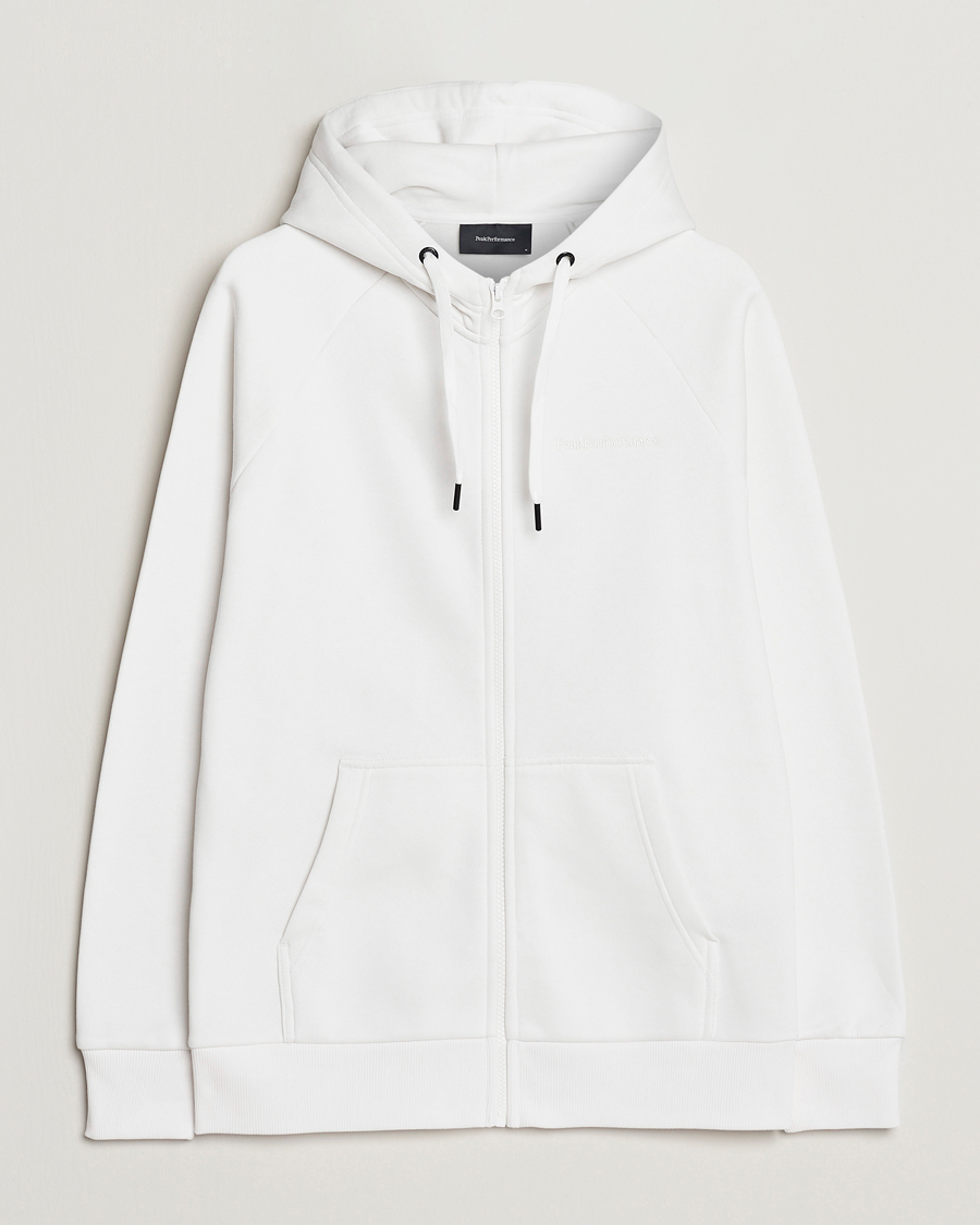 Herre | Gensere | Peak Performance | Original Small Logo Full Zip Off White