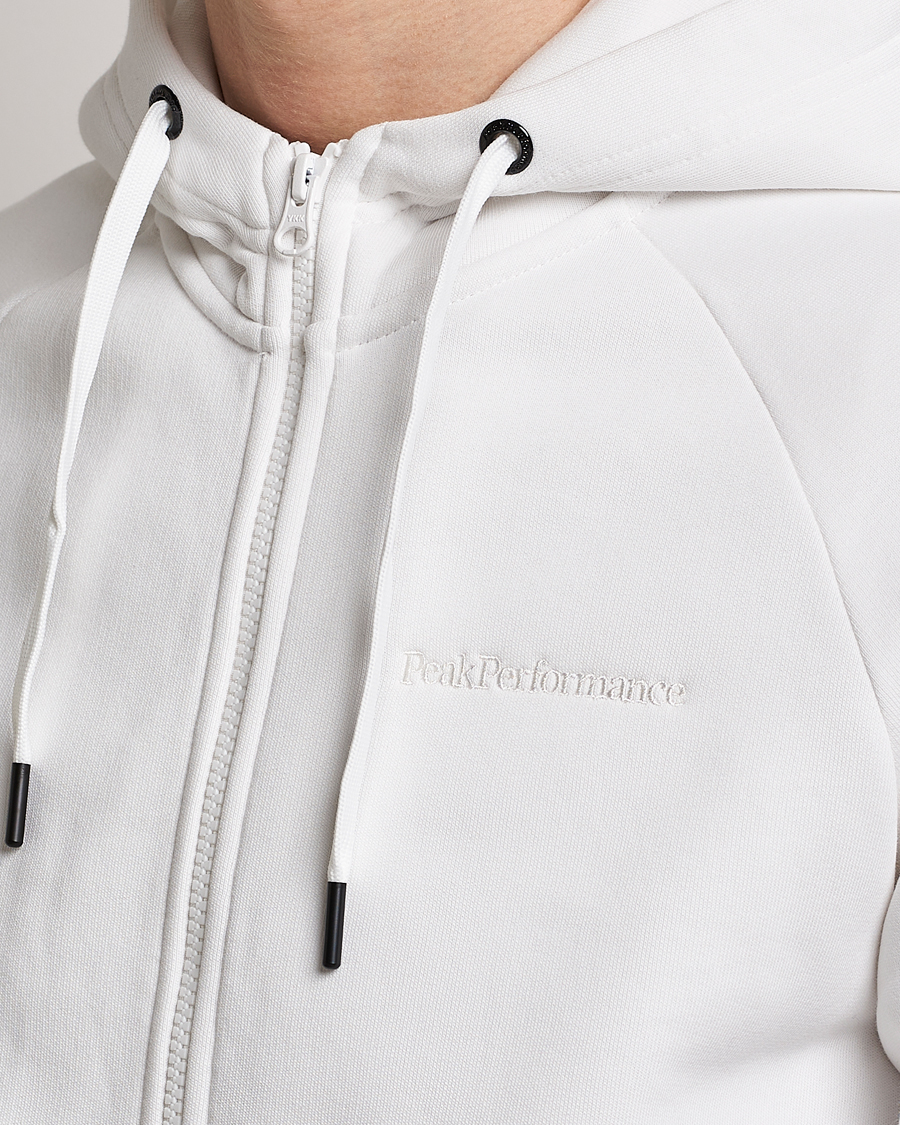 Herre | Gensere | Peak Performance | Original Small Logo Full Zip Off White