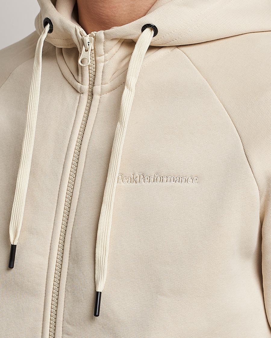 Herre | Gensere | Peak Performance | Original Small Logo Full Zip Sand Fog