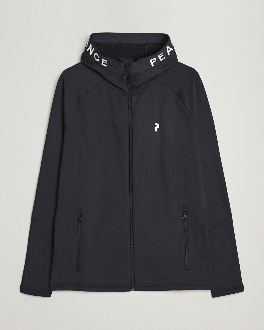 Herre | Gensere | Peak Performance | Rider Zip Hood Fleece Black