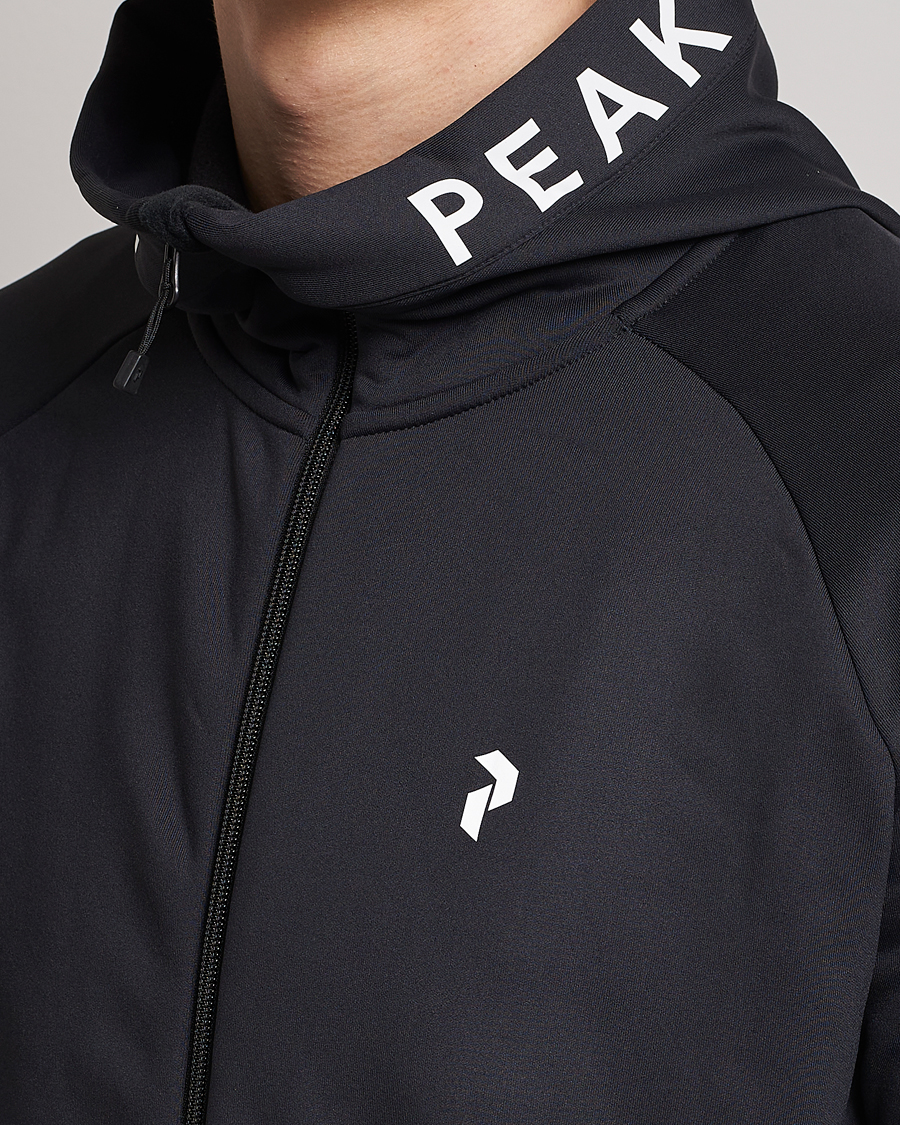 Herre | Gensere | Peak Performance | Rider Zip Hood Fleece Black