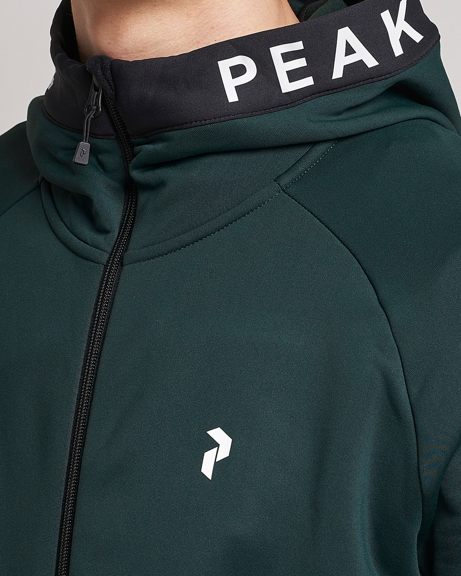 Herre | Gensere | Peak Performance | Rider Zip Hood Fleece Scarab Green/Black