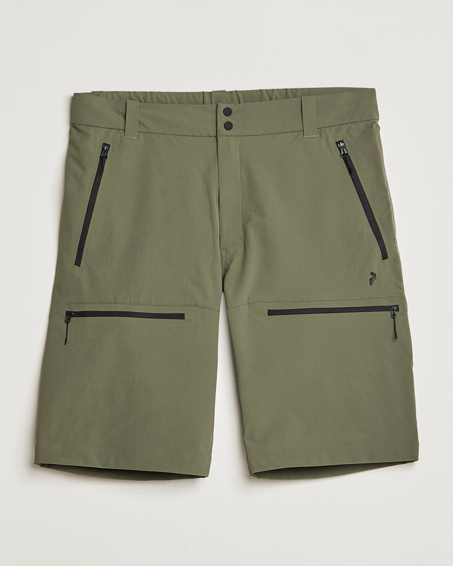 Herre | Shorts | Peak Performance | Stretch Drawstring Tech Shorts Pine Needle