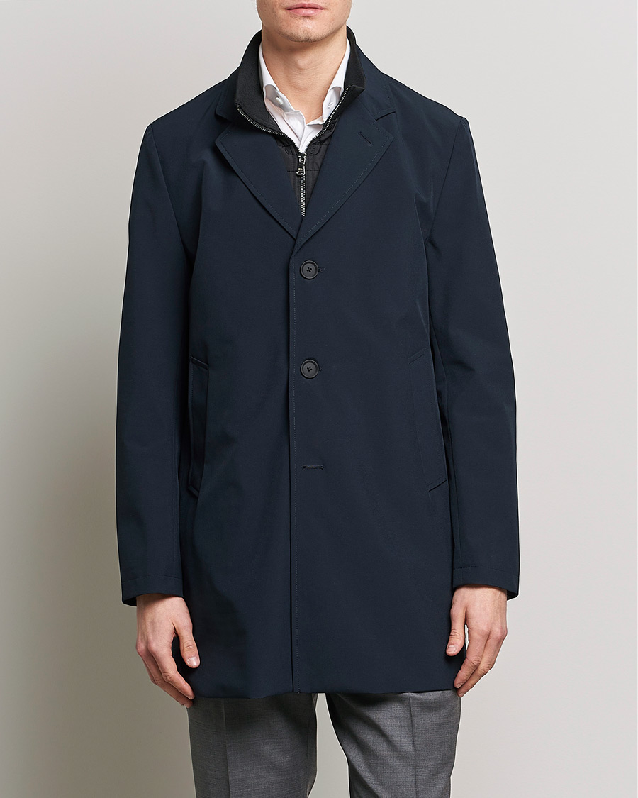 Herre | Dressede jakker | Oscar Jacobson | Dalton Nylon Liner Coat Navy