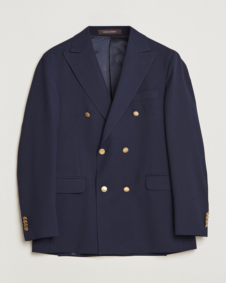 Herre | Dressjakker | Oscar Jacobson | Farris Double Breasted Club Blazer Navy