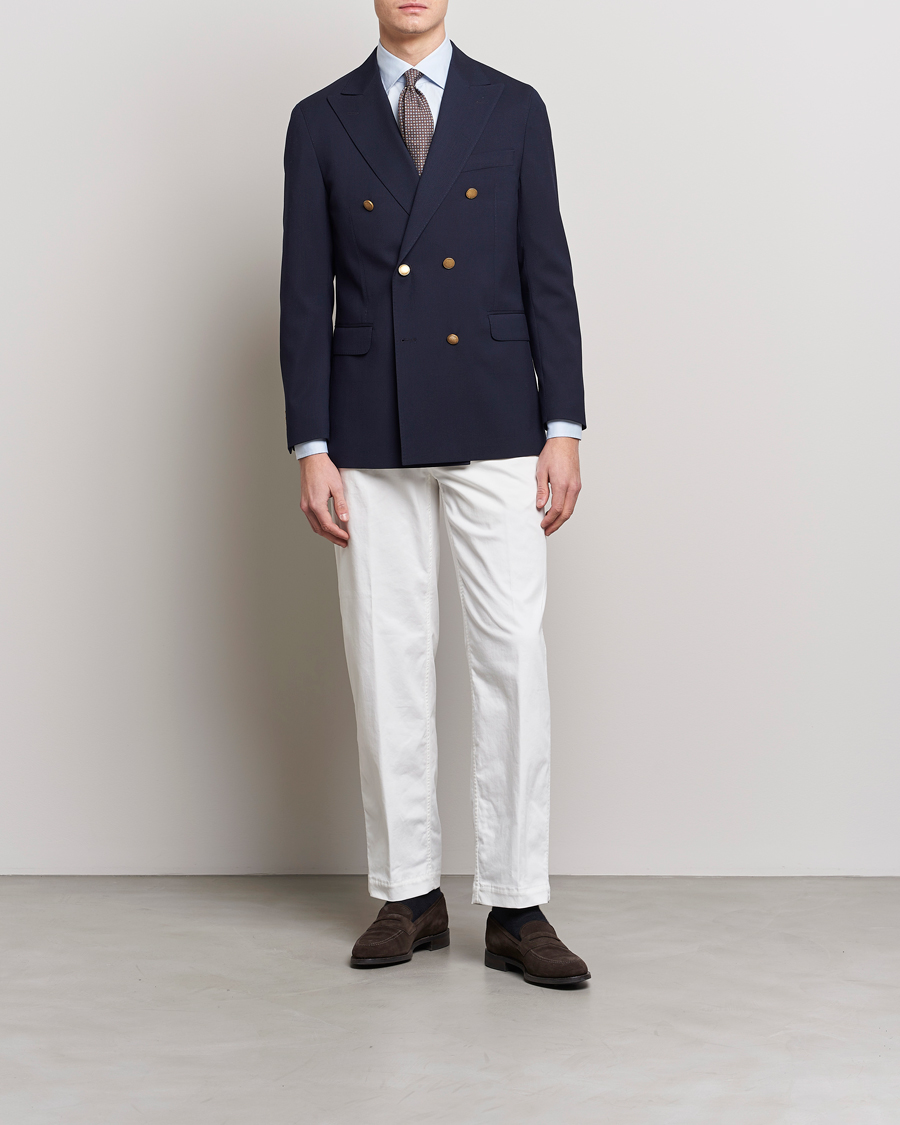 Herre | Dressjakker | Oscar Jacobson | Farris Double Breasted Club Blazer Navy
