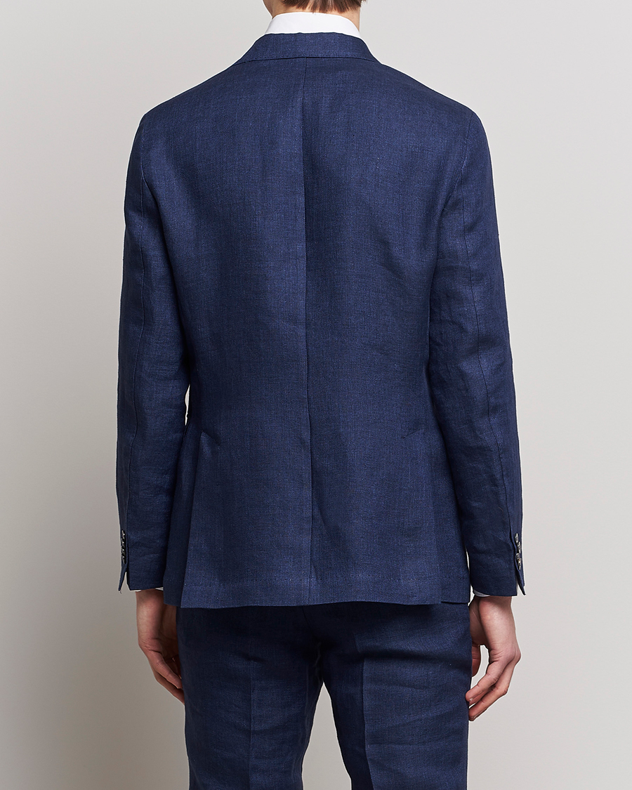 Herre | Dressjakker | Oscar Jacobson | Ferry Soft Linen Blazer Navy