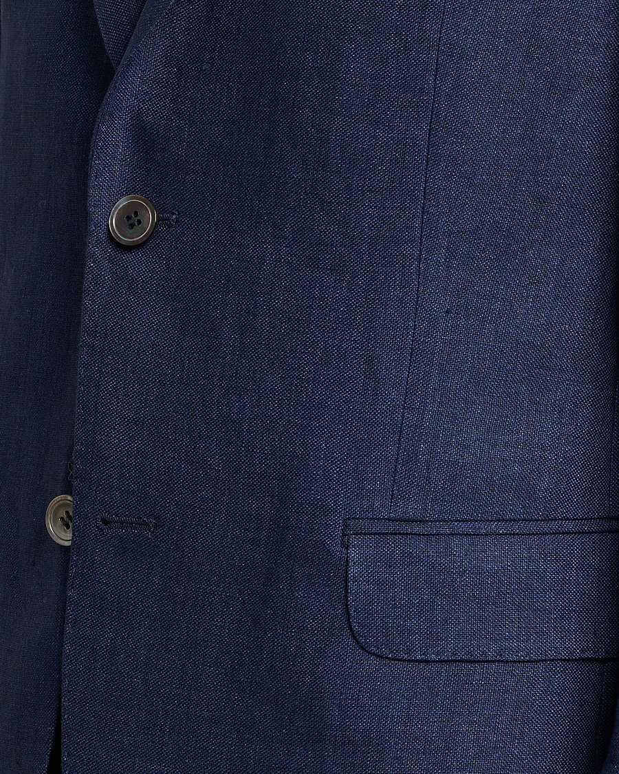 Herre | Dressjakker | Oscar Jacobson | Ferry Soft Linen Blazer Navy