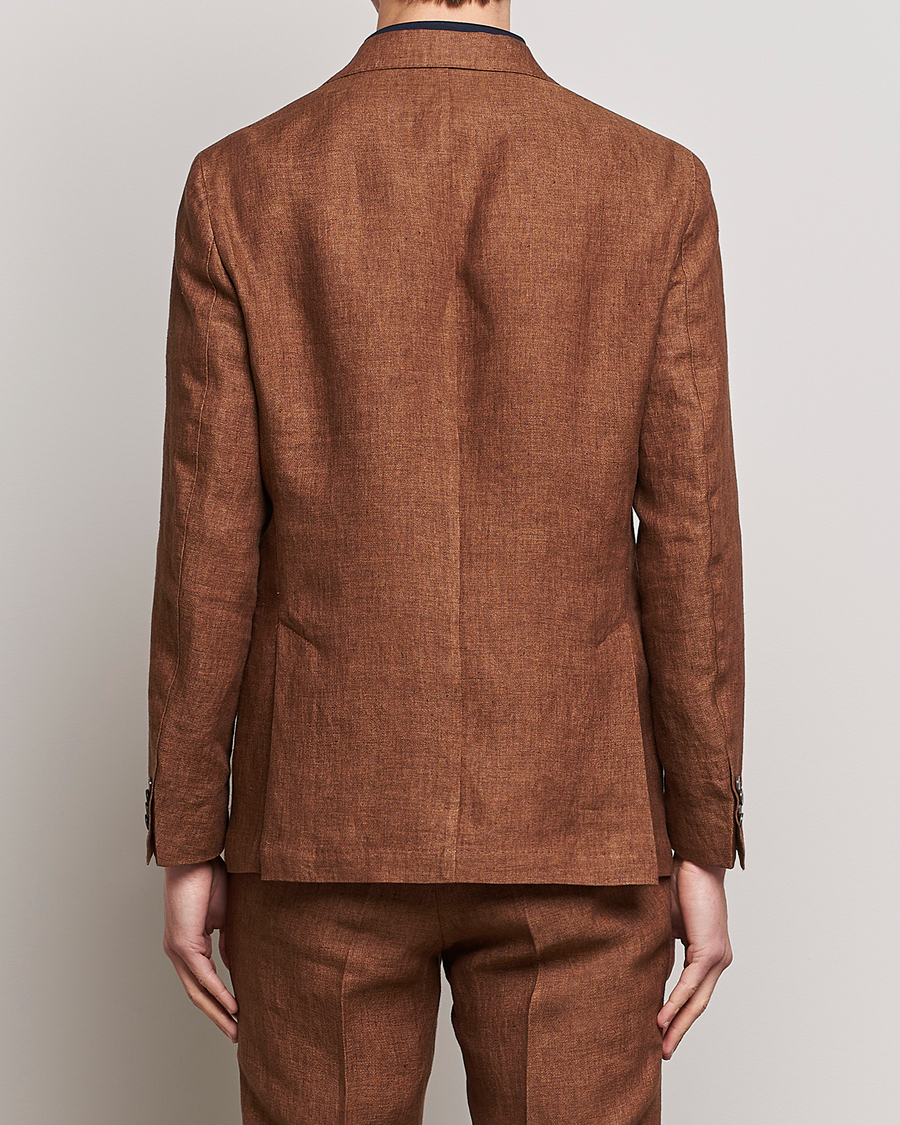 Herre | Dressjakker | Oscar Jacobson | Ferry Soft Linen Blazer Brown