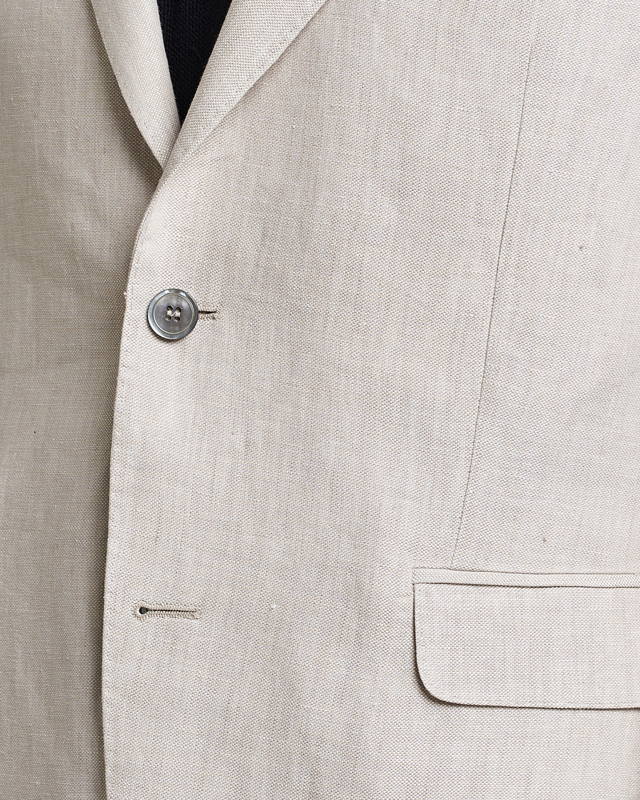 Herre | Dressjakker | Oscar Jacobson | Ferry Soft Linen Blazer Off White
