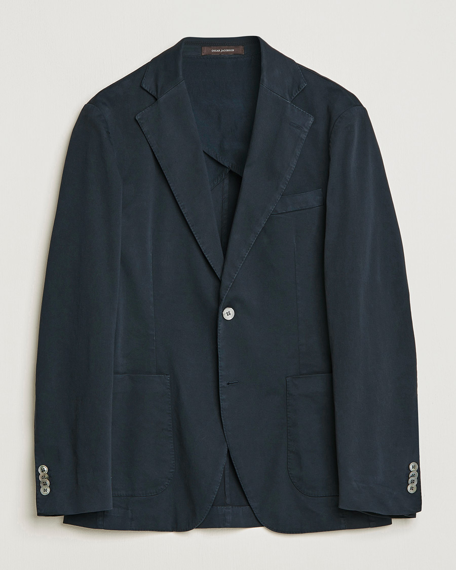 Herre | Dressjakker | Oscar Jacobson | Egel Cotton Blazer Navy