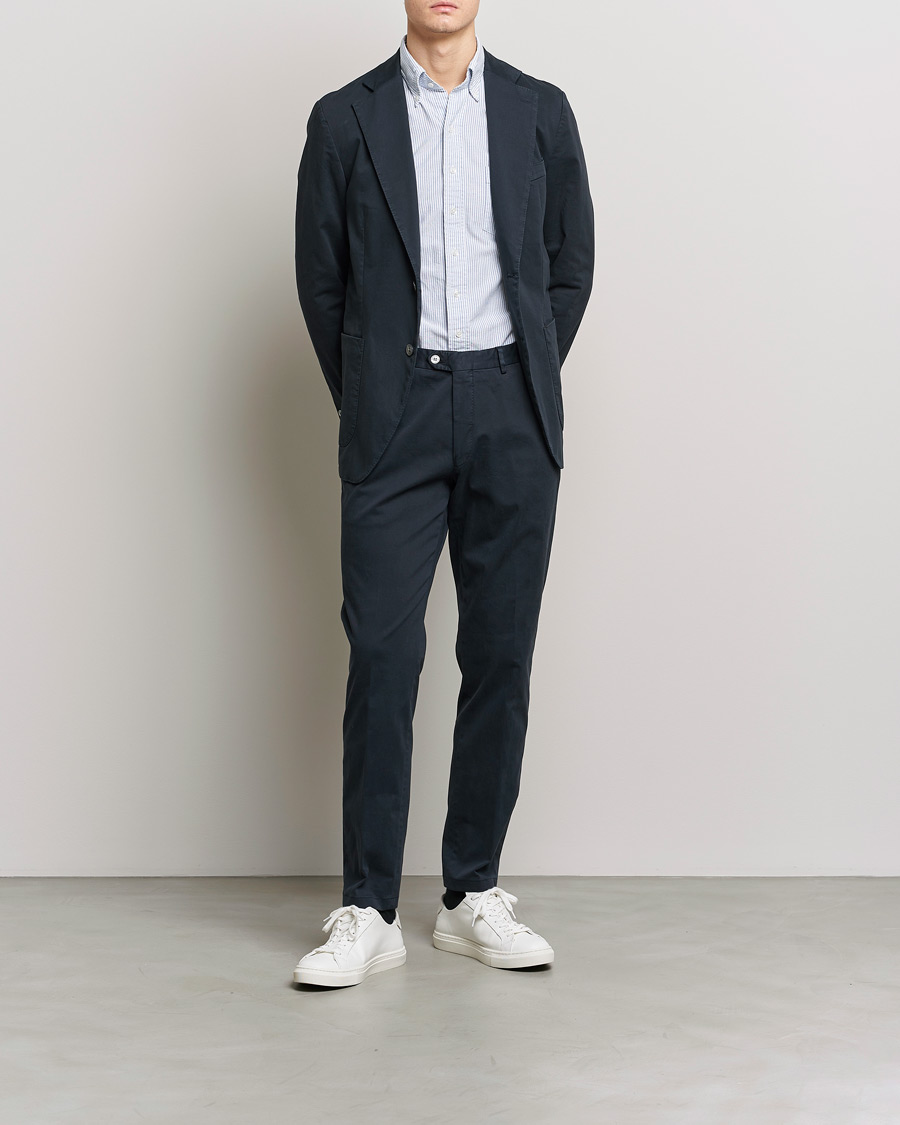 Herre | Dressjakker | Oscar Jacobson | Egel Cotton Blazer Navy