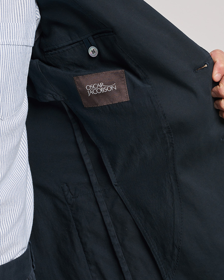 Herre | Dressjakker | Oscar Jacobson | Egel Cotton Blazer Navy
