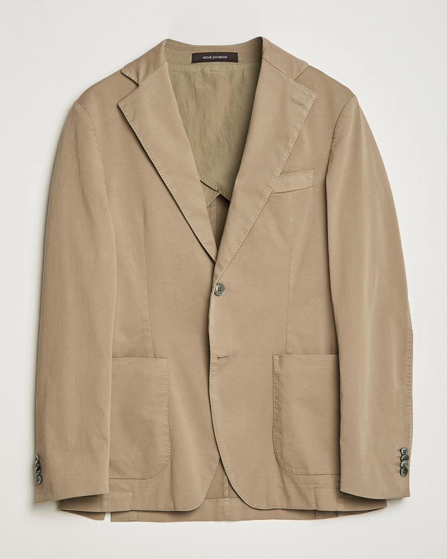 Herre | Dressjakker | Oscar Jacobson | Egel Cotton Blazer Beige