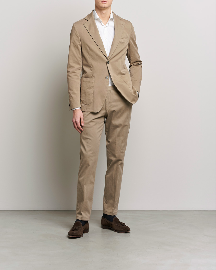 Herre | Dressjakker | Oscar Jacobson | Egel Cotton Blazer Beige