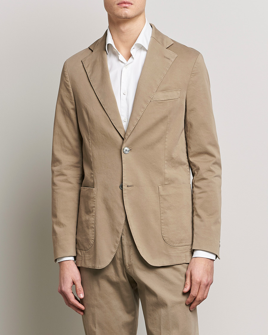 Herre | Dress | Oscar Jacobson | Egel Cotton Blazer Beige