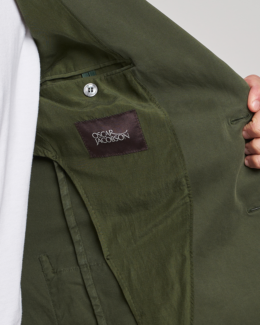Herre | Dressjakker | Oscar Jacobson | Egel Cotton Blazer Green