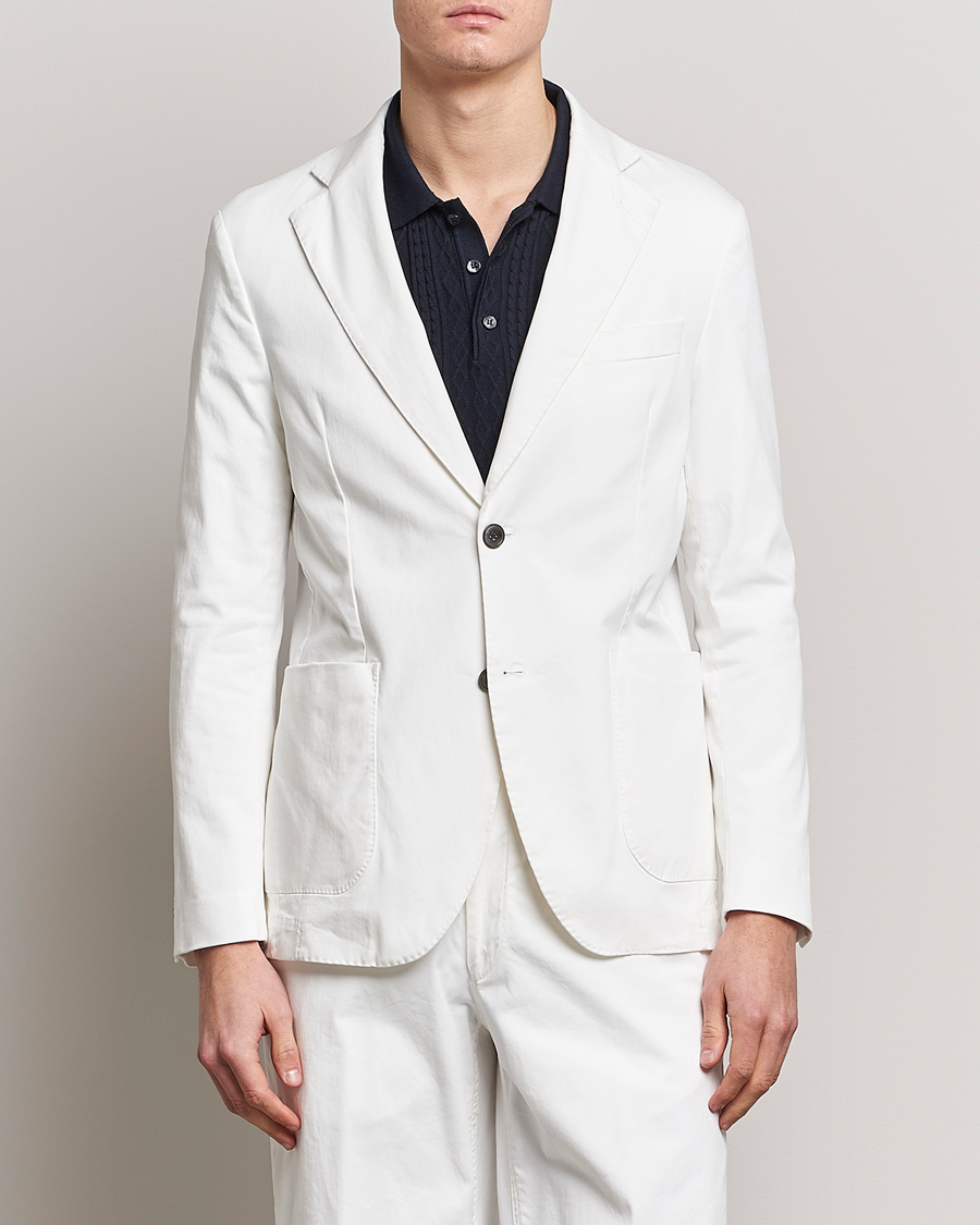 Herre | Dressjakker | Oscar Jacobson | Egel Cotton Blazer White