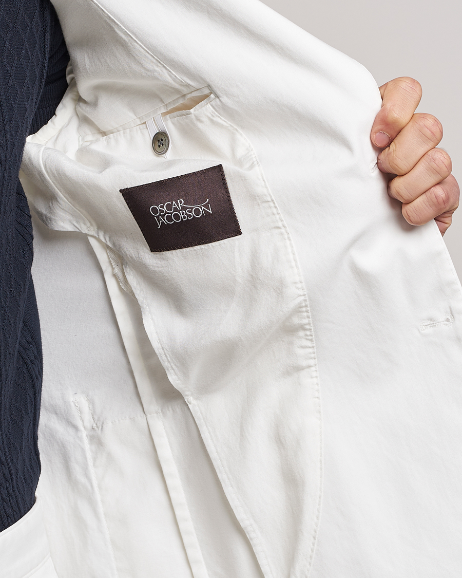 Herre | Dressjakker | Oscar Jacobson | Egel Cotton Blazer White