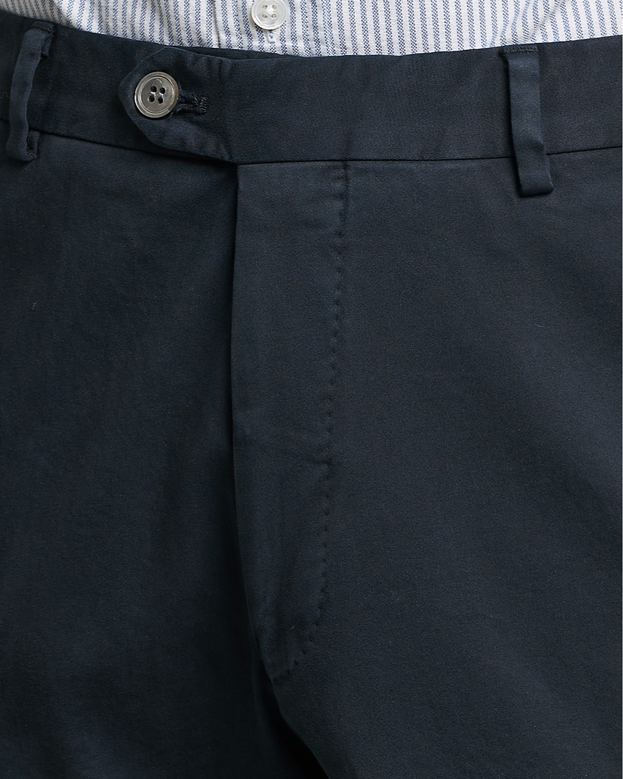 Herre | Bukser | Oscar Jacobson | Denz Casual Cotton Trousers Navy