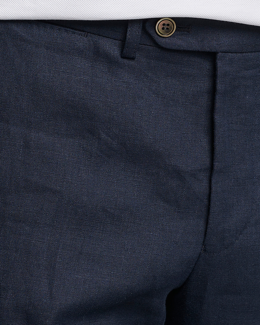 Herre | Shorts | Oscar Jacobson | Declan Linen Shorts Navy