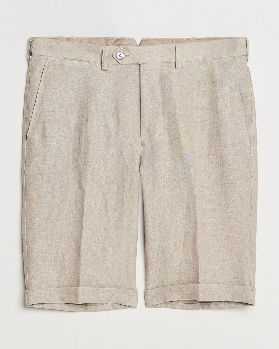 Herre | Shorts | Oscar Jacobson | Declan Linen Shorts Beige