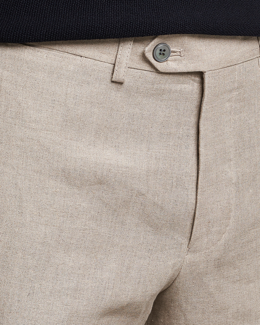 Herre | Shorts | Oscar Jacobson | Declan Linen Shorts Beige