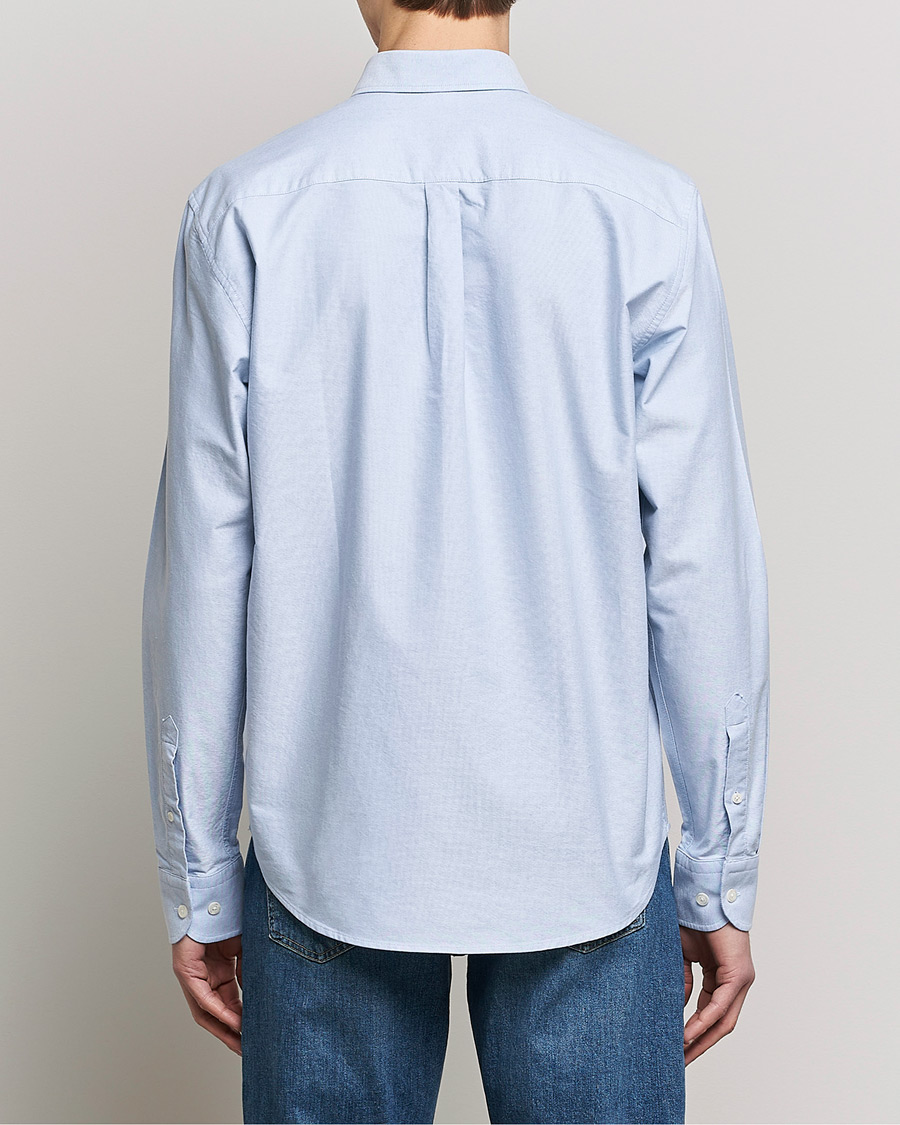 Herre | Skjorter | Oscar Jacobson | Regular Fit Button Down Oxford Shirt Light Blue