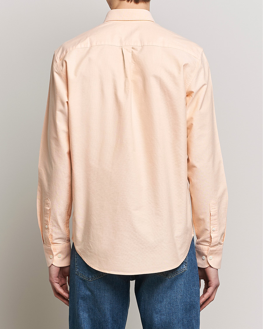 Herre | Skjorter | Oscar Jacobson | Regular Fit Button Down Oxford Shirt Orange