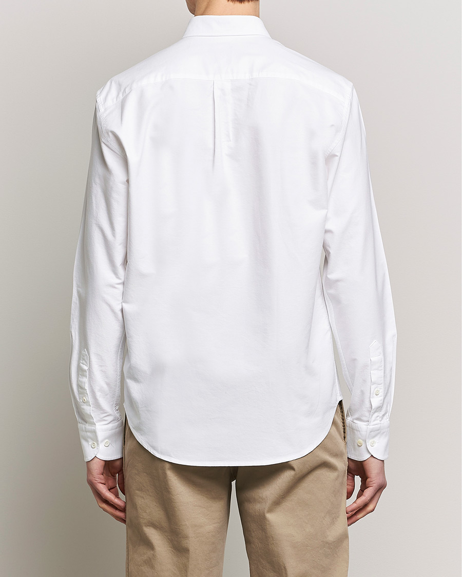 Herre | Skjorter | Oscar Jacobson | Regular Fit Button Down Oxford Shirt White