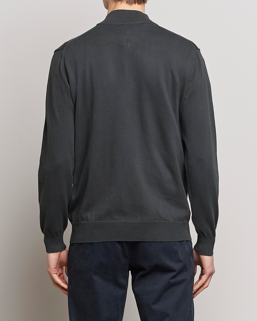 Herre | Gensere | Oscar Jacobson | Pat Cotton Half Zip Green