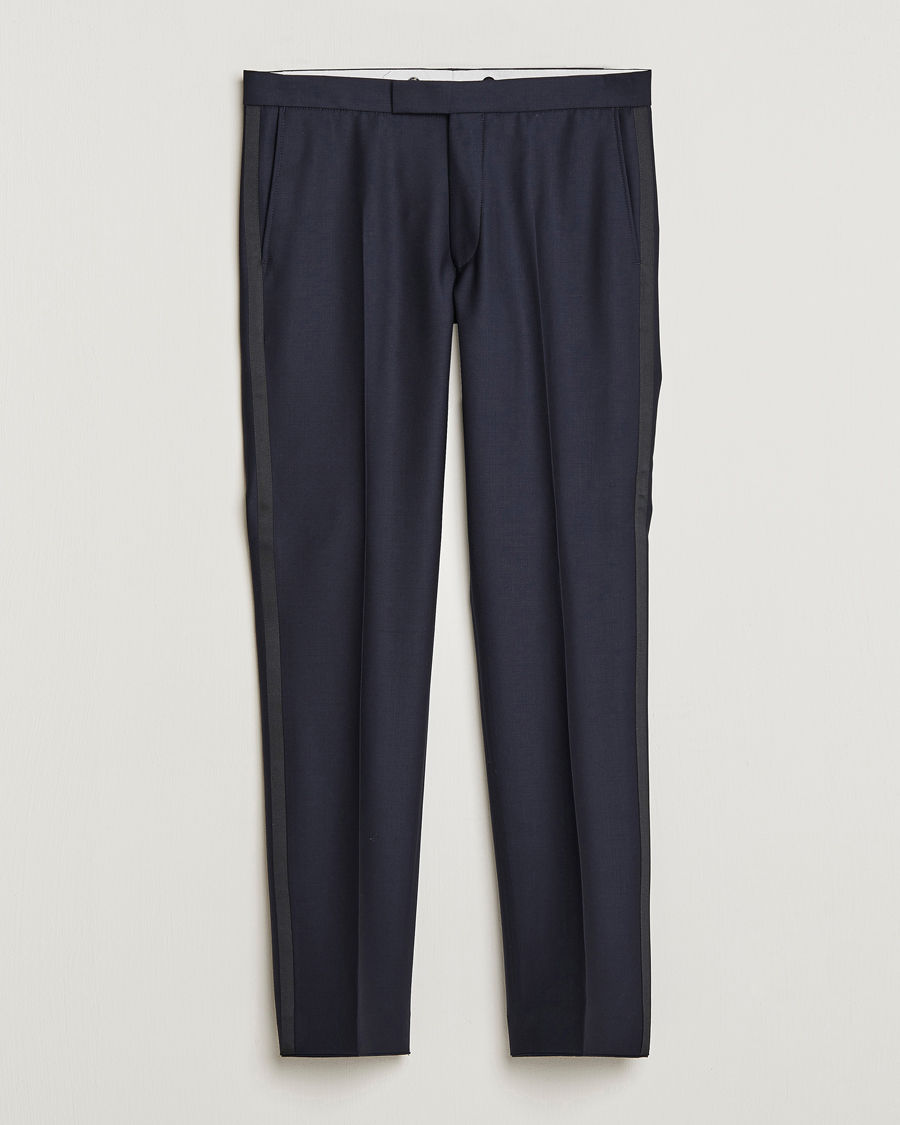 Herre | Bukser | Oscar Jacobson | Denz Tuxedo Trousers Navy