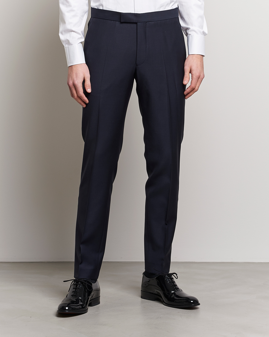 Herre | Bukser | Oscar Jacobson | Denz Tuxedo Trousers Navy