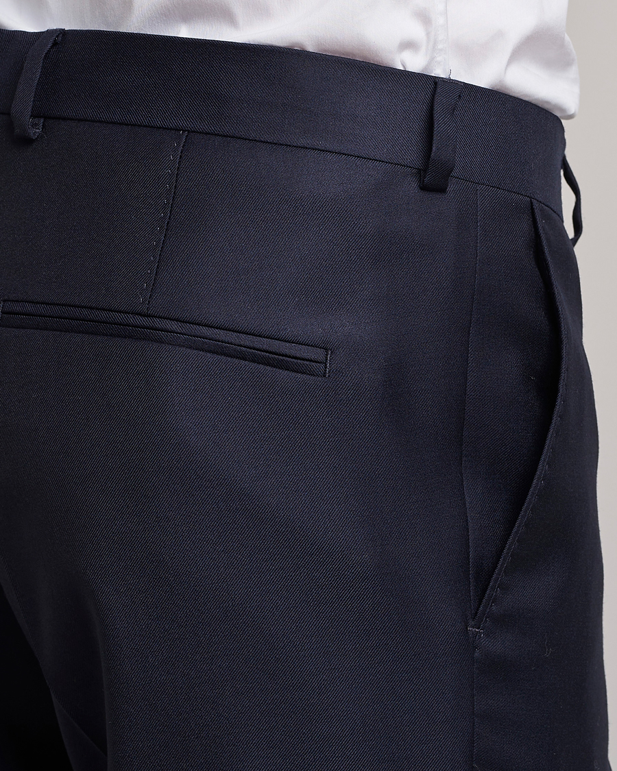 Herre | Dresser | Oscar Jacobson | Ego Loro Piana Zelander Merino Wool Suit Navy