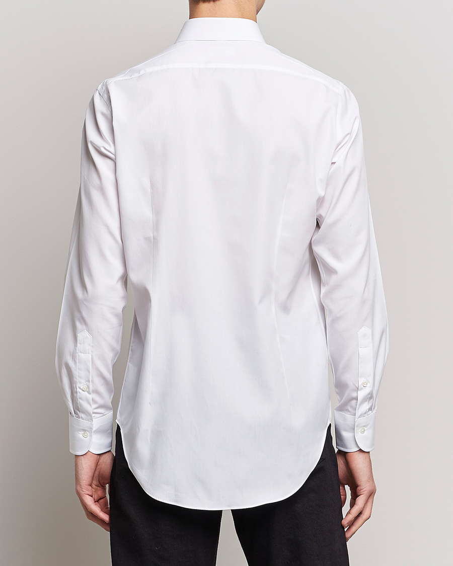 Herre | Skjorter | Kamakura Shirts | Slim Fit Broadcloth Shirt White