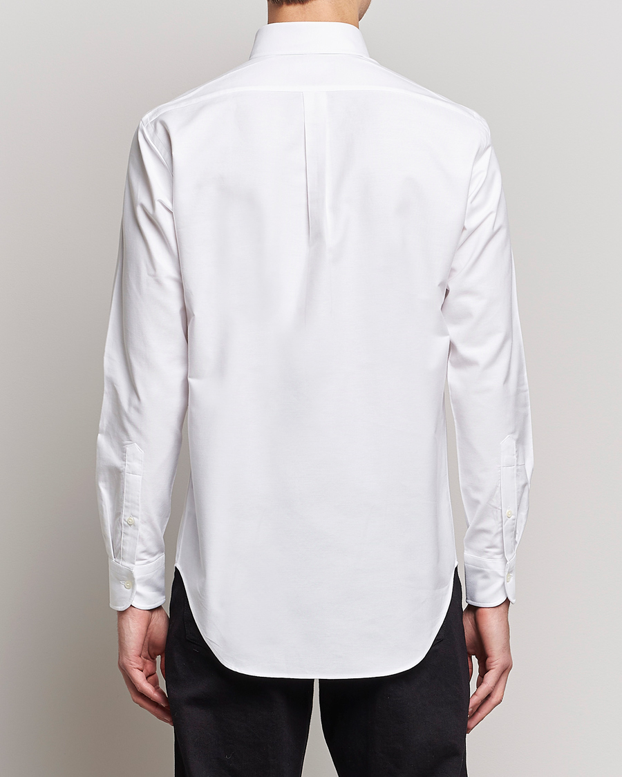 Herre | Skjorter | Kamakura Shirts | Slim Fit Oxford BD Shirt White