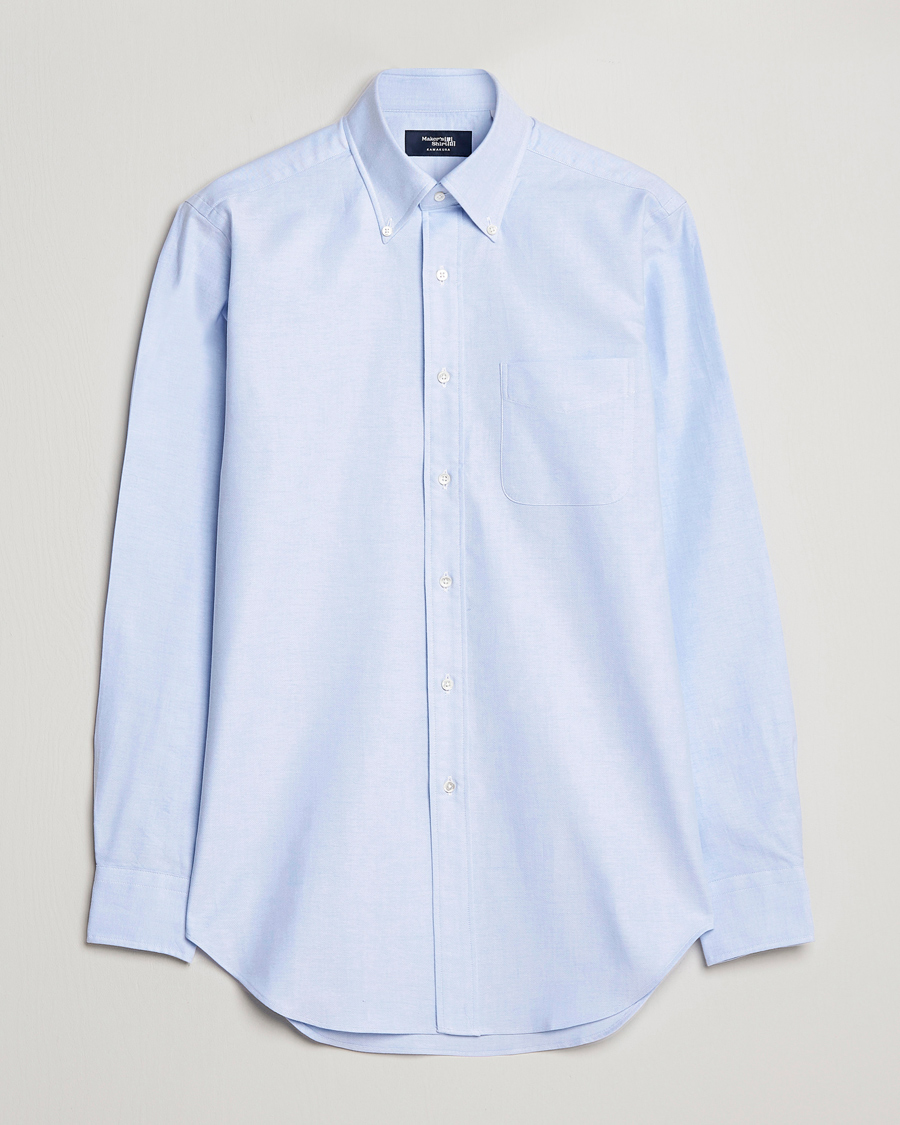 Herre | Oxfordskjorter | Kamakura Shirts | Slim Fit Oxford BD Shirt Light Blue
