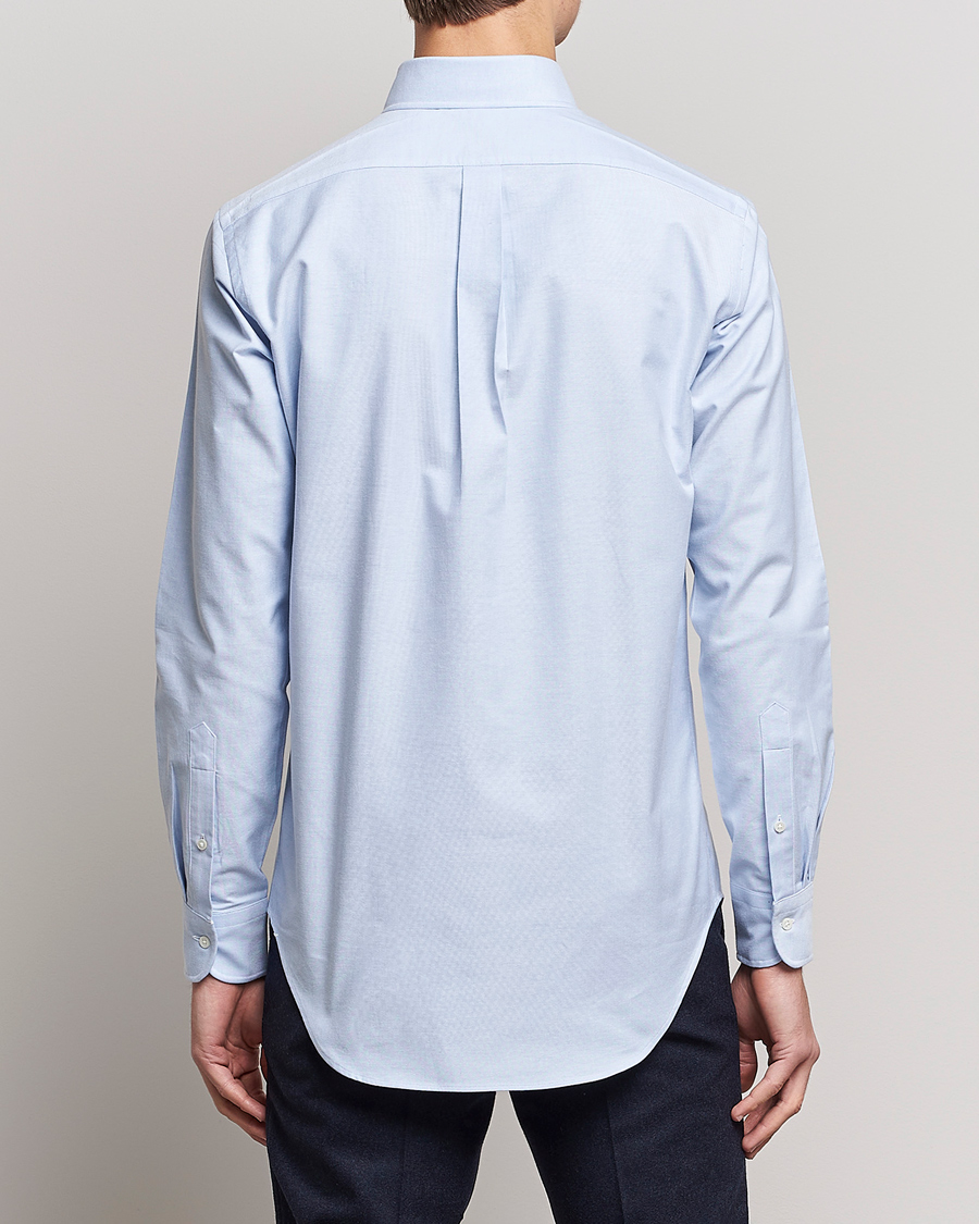 Herre | Skjorter | Kamakura Shirts | Slim Fit Oxford BD Shirt Light Blue