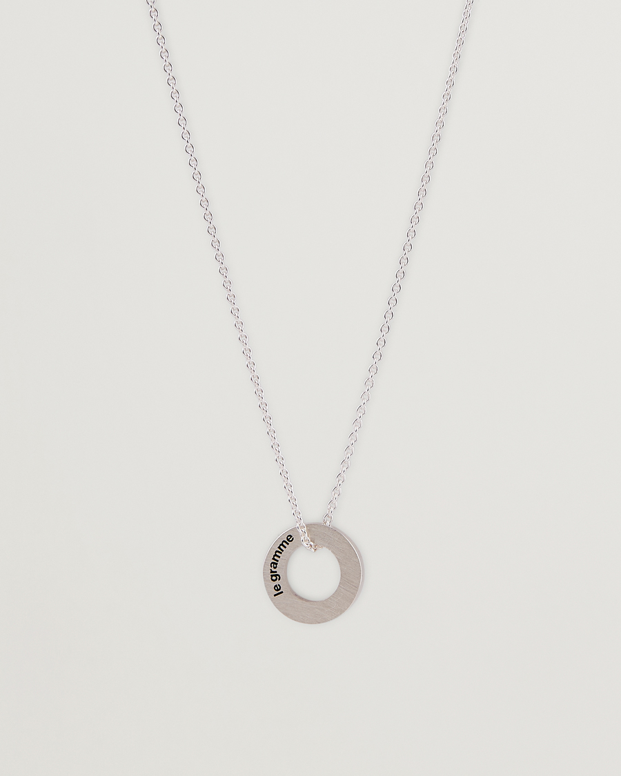 Herre |  | LE GRAMME | Circle Necklace Le 1.1 Sterling Silver