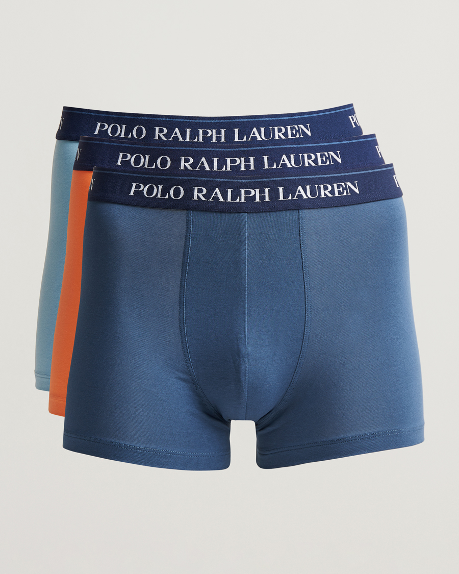 Herre | Undertøy | Polo Ralph Lauren | 3-Pack Trunk Blue/Orange/Steel Blue