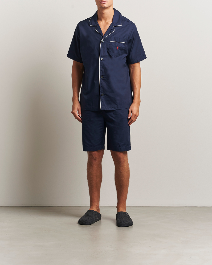 Herre | Pyjamaser og badekåper | Polo Ralph Lauren | Cotton Short Pyjama Set Solid Navy