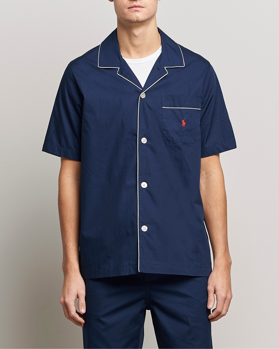 Herre | Pyjamassett | Polo Ralph Lauren | Cotton Short Pyajama Set Solid Navy