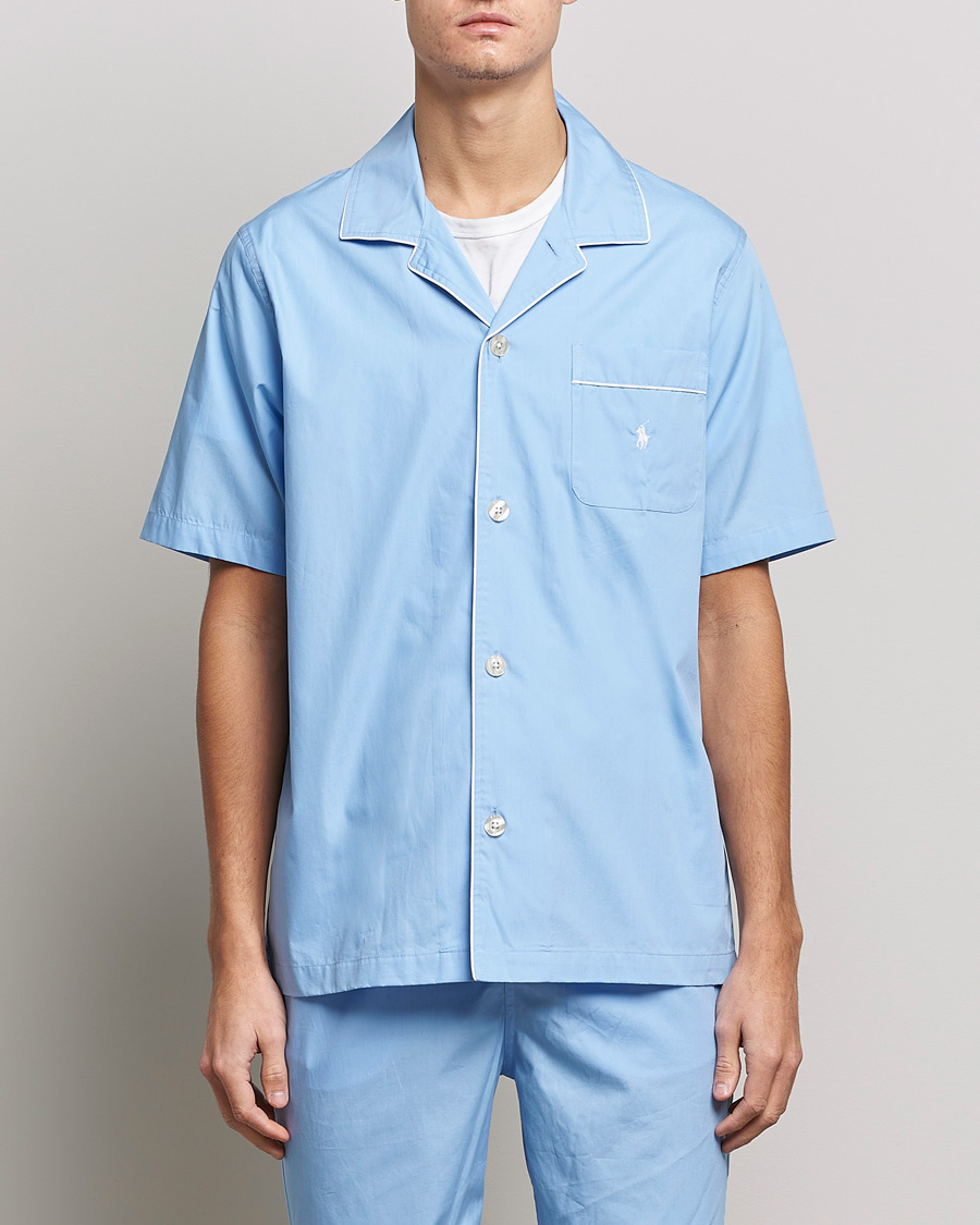 Herr | Pyjamas & Morgonrockar | Polo Ralph Lauren | Cotton Short Pyajama Set Solid Austin Blue