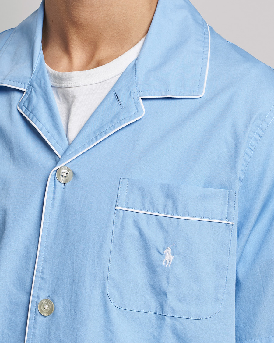 Herre | Pyjamaser og badekåper | Polo Ralph Lauren | Cotton Short Pyajama Set Solid Austin Blue